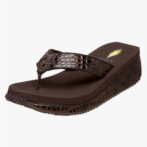 NEW Volatile Wedge Thong Sandals